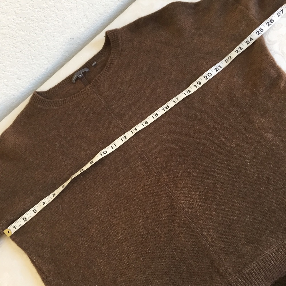 Vince Solid Crew Neck Oversized Sweater. Brown - image 7